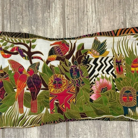 Colorful 48x10” Animal Print Scarf - Picture 6 of 16